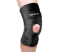 Zamst ZK-Protect Rodillera Deportiva - Rodillera de Compresión para Hombres y Mujeres con Soportes de Resina Flexibles para Protección de Rodillas y Esguinces de Ligamentos de LCA, LCM Y LCL - M