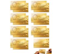 ZAMXHUG 15 piezas Tarjeta Regalo Rasca y Gana, Tarjeta Cumpleaños Original, Postal Día del Padre, Golden Ticket Tarjetas personalizadas con Adhesivo Rasca y Gana, Regalo Personalizado