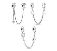 ZAMXHUG 2 piezas Paquete de Dijes para Pulsera, Charm Original, para Charms Pulsera Collar Joyería Europea, Hacer Collares Pulseras, Regalo Cumpleaños Fiesta