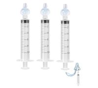ZAMXHUG 3 Pcs Aspirador Nasal, 10 ml Limpiador de Irrigador Nasal, jeringuilla lavado nasal,Limpiador de Nariz Portátil, Reutilizable de Aspirador Nasal de Silicone