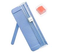 ZAMXHUG Cortador de Papel - 1 pcs Guillotina de Papel Automático de Seguridad Salvaguardar, Cortadora de Papel Titanio,con Regla de Extension, para Cupón Craft Etiqueta de Papel o Foto