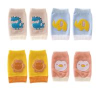 ZAMXHUG Rodilleras Bebe - Rodilleras Bebe Gateo, Antideslizantes Rodilleras Bebe, Protectores De Rodilla De Niños, Calentadores de gateo con puntos de goma,Calentador De Piernas Elástico(4 Pares)