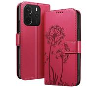 Zanaé, Funda tipo cartera para Redmi Note 14 4G Diseño premium Flores Mariposa