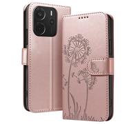 Zanaé, Funda tipo cartera para Redmi Note 14 4G Premium Diseño Flores Mariposa