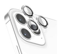 Zanaé Protector de Cámara para iPhone 12 Pro Cristal Templado y Aluminio, Plata