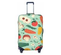 Zanahoria esponja plátano elástico funda de equipaje de viaje protección de maleta, funda de equipaje a presión antiarañazos, negro, L, Negro, L