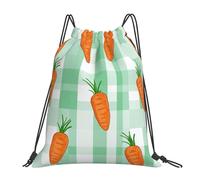 Zanahorias Naranjas Bolsa con Cordón Ajustable Mochila con Cordón Fácil De Doblar Bolsa De Deporte para Viaje Yoga Al Aire Libre 36X42Cm