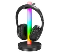 ZANCHIE Auriculares Inalámbricos TV, Cascos Inalámbricos para Televisióncon Transmisor de RF, Soporte para Auriculares con iluminación RGB, Sin Retardo Audio-Alcance 100 m (Digital Óptico Aux)