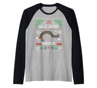 Zander Claus AALE años de Nuevo Christmas Ugly Sweater Camiseta Manga Raglan