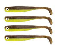 Zanderbait 16 cm Kiwi, señuelo de Pesca, señuelo Artificial, lucioperca, cebos Blandos, Peces de Goma, 4 Unidades.