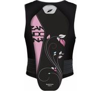 Zandona Soft Active Evo Leaves Chaleco Women´s, negro-lila, tamaño 160 cm 165 cm 170 cm para Mujer