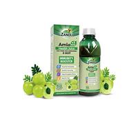 Zandu Amla Juice 1L, con 5 hierbas añadidas, potenciador de inmunidad, puro y natural, potente antioxidante, bueno para huesos y cabello, sin azúcar añadido
