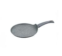 Zanetti - Durapietra - Crepera de aluminio de 25 cm, antiadherente, para crepes forjada de gran espesor, efecto piedra y mango Soft Touch, para cualquier placa de cocción incluida la inducción