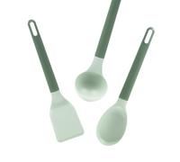 Zanetti, Juego de cucharones de tierra, 3 cucharones de cocina, cuchara, cucharón, cucharón, cucharón de diseño moderno, material reciclado, uso diario