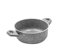 Zanetti - Piedra rara, cacerola antiadherente de aluminio efecto piedra, asas Soft Touch, diámetro 20 cm, fabricado en Italia