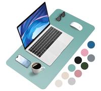 Zanfqvo Alfombrilla de Escritorio - Protector Escritorio, PU Impermeable, Antideslizante - Alfombrilla Ratón Grande (60 x 35 cm) - Mouse Pad para Escritorio, Ordenado (verde)