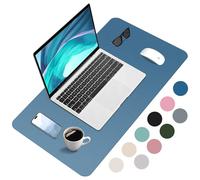 Zanfqvo Alfombrilla de Escritorio - Protector Escritorio, PU Impermeable, Antideslizante - Alfombrilla Ratón Grande (90 x 43 cm) - Mouse Pad para Escritorio, Ordenado (Azul)