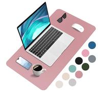 Zanfqvo Alfombrilla de Escritorio - Protector Escritorio, PU Impermeable, Antideslizante - Alfombrilla Ratón Grande (90 x 43 cm) - Mouse Pad para Escritorio, Ordenado (Rosa Oscuro)