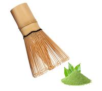 Zanfqvo Batidor te Matcha - Chasen Bambu Matcha Natural - 100 dientes Batidor Bambu te Matcha - Accesorio de Ceremonia de Matcha Japonés
