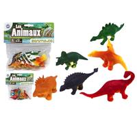 ZANIMO & CO - 6 Dinosaurios - 031337 - Modelo Aleatorio - Plástico - Coleccionable - Juguete Infantil - Realista - Miniatura - Surtido de Animales - A Partir de 3 años