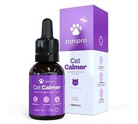 Zanipro Cat Calming Drops - UK Made 100% Natural- Helps Relieve Behavioural Issues At Home & On The Move - Nervous System Safe - Anxiety Relief Supplement - Aids Cats (30ml)