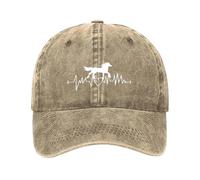 Zanisouta Gorra de béisbol con diseño de animales y patrón de latidos de corazón divertido estampado vaquero gorra de béisbol para hombre y mujer, gorra clásica ajustable al aire libre, gorra de