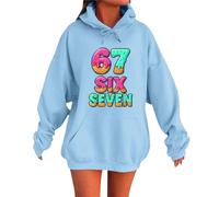 Zanisouta Jersey de invierno para hombre, sudadera de invierno 67 memes, sudadera con capucha Six Seven, sudadera con capucha, manga larga, bolsillo gráfico, unisex, Aesthetic Y2K, ropa acogedora