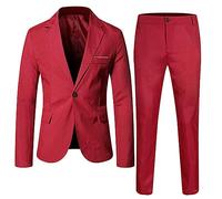 Zanisouta Traje de boda para niño clásico disfraz slim fit 3 piezas chaqueta tuxedo pantalones chaleco moda niños ropa set boda fiesta cumpleaños bautizo ropa, O Vino, XXL