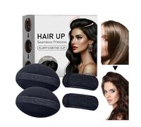 Zankie Base para el cabello con volumen, Base para el cabello con esponja invisible,Herramienta de inserción de relleno de volumen de cabello | Herramienta de inserción de relleno, clips cóncavos de