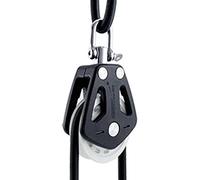 Zankie Cuerda - Poleas cojinetes giratorios para Aplicaciones Marinas, Bloque grúa con Carro Alta Capacidad Carga, Accesorios navegación para Barco
