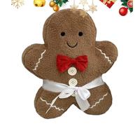 Zankie Muñeco de Peluche de Jengibre,Suave Tierno Muñeco Navideño | Muñecos de Dibujos Animados para Bebés, Niños, Jóvenes, Regalos para Fiestas, Familia