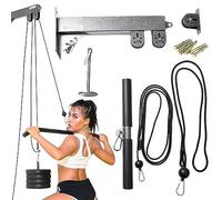 Zankie poleas para Gimnasio en casa - polea Peso montado en la Pared Acero Inoxidable | Equipo la Aptitud la Carga del Transporte 220 Libras, máquina