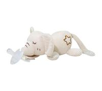 Zankie Soporte para chupete Animal,Accesorio para chupete Animal - Clip de peluche y chupete,Chupete agradable para la piel, cómodo y encantador para ducha de niños, a partir de 0 meses