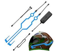 Zankie Tira Cascos | luz Advertencia LED para Motocicleta para conducción Nocturna | Cascos Moto Cascos con luz LED Accesorios para Tiras Luces