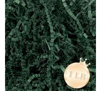 Zankubom Relleno de papel de corte arrugado verde oscuro de 1 libra, ideal para envolver regalos, rellenos de cestas, cumpleaños, envoltura de regalos, aniversario, Halloween, Navidad, fiesta