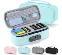 Zannaki Bonito Estuche para lápices con Cerradura para niños y niñas, Estuche Suave de Gran Capacidad con asa, Suministros Escolares, Estuche para lápices, Bolsa de Almacenamiento de artículos de