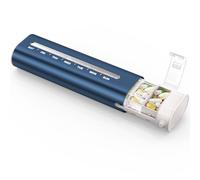 Zannaki Organizador semanal de píldoras de metal, pastillero diario de aluminio, pastillero portátil de viaje de 7 días, contenedor de píldoras de gran capacidad para pastillas, medicamentos,