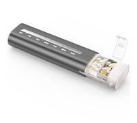 Zannaki Organizador semanal de píldoras de metal, pastillero diario de aluminio, pastillero portátil de viaje de 7 días, contenedor de píldoras de gran capacidad para pastillas, medicamentos,