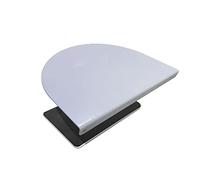 ZANOLY Placa de refuerzo de soporte de monitor de acero para mesa frágil, se adapta a la mayoría de instalaciones de soporte de monitor con abrazadera en C (blanco)