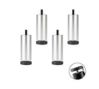 Zanotva 4X Patas para Muebles, Patas De Mesa, Patas De Sofá, Supporting Foot, Rosca M8 (Métrica 8 Mm), Adecuado para Pies De Gabinete, Armario, Cama (Size : 18cm/7.1in)