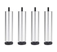 Zanotva 4X Patas para Muebles, Patas De Mesa, Patas De Sofá, Supporting Foot, Rosca M8 (Métrica 8 Mm), Adecuado para Pies De Gabinete, Armario, Cama (Size : 25cm/9.8in)