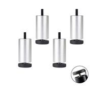 Zanotva 4X Patas para Muebles, Patas De Mesa, Patas De Sofá, Supporting Foot, Rosca M8 (Métrica 8 Mm), Adecuado para Pies De Gabinete, Armario, Cama (Size : 10cm/3.9in)