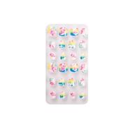 Zanthicia 1 Juego de envolturas navideñas para uñas, prensa en las uñas para niños, decoración de dedos los pies, postizas, calcomanías arte extraíbles, herramienta belleza DIY , PNT-16-03