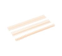 Zanthicia 10 unids/set plástico 30 agujeros carpetas de hojas sueltas papeles limpio y ordenado plástico 30 agujeros carpetas de hojas sueltas anillo, Rosa claro + 10 piezas