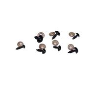 Zanthicia 100 Piezas de Globos oculares de plástico simulación muñeco Peluche Bolas Ojos Juguete Halloween DIY Suministros para Manualidades Color al Azar , 12 mm