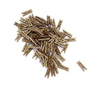 Zanthicia 100 Uds. Mini clavijas ligeras de Para madera pinzas portátiles para manualidades pinzas para la ropa de Para madera coloridas para el hogar y la Oficina