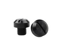 Zanthicia 2 Piezas Universal Motocicleta CNC Proceso Espejo retrovisor Agujeros Tapones Tornillos Resistentes al Desgaste Pernos Impermeables Cubiertas, Negro