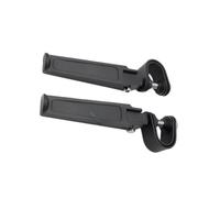 Zanthicia 2 unids/set Pedal plegable de choque duradero reposapiés antideslizante para accesorios de motocicleta protector motor carretera negro aleación, negro