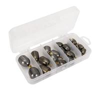 Zanthicia 20 Unids Sinker Atractivo Pulido Dureza Peso Colgantes Práctico Aparejo A Prueba de Golpes Lago Agua Salada Agua Dulce