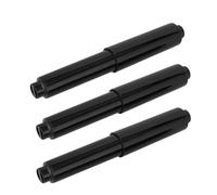 Zanthicia 3 uds portarrollos de baño estirable negro husillo de inserción ligero Universal fácil instalar reemplazo Home Hotel Mall